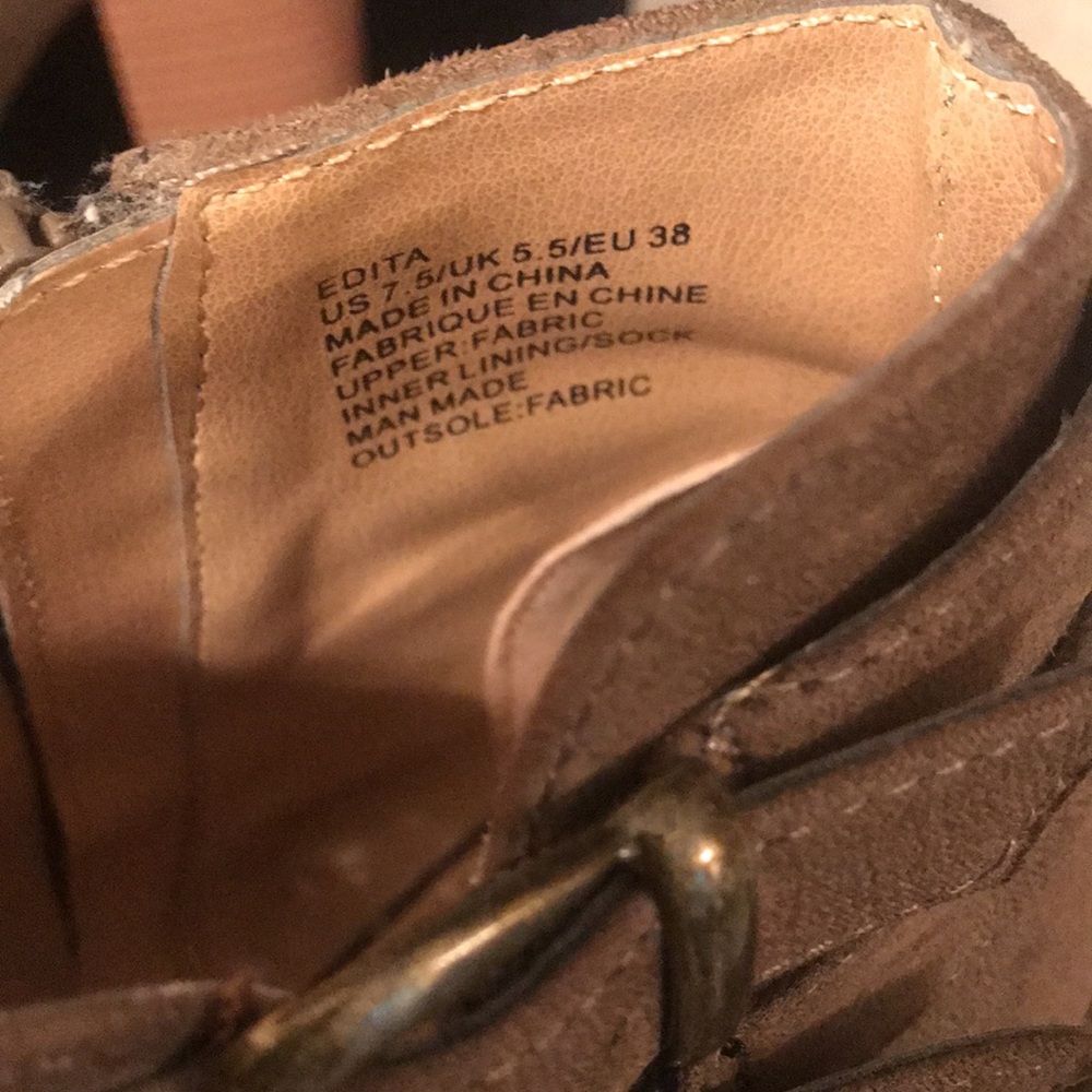 JustFab peep toe booties, like new!!!! - Picture 5 of 5